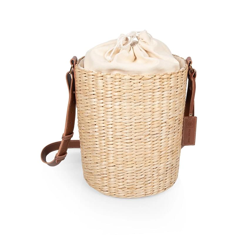 Palermo Insulated Bucket Tote with Leather Straps