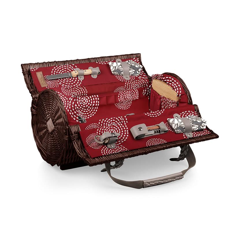 Verona Barrel Basket w/Wine & Cheese Service for 2