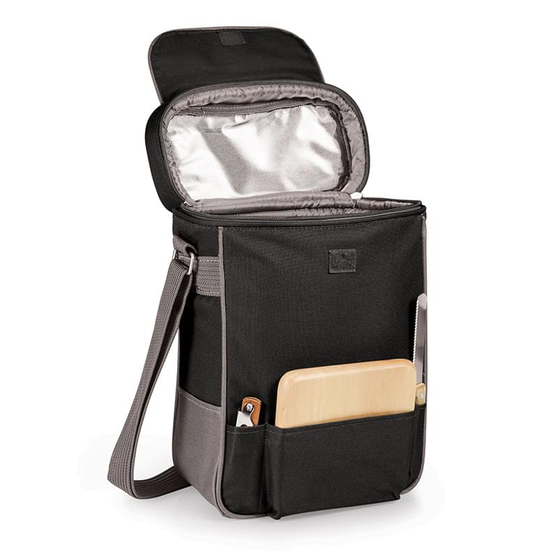 Duet Insulated Two-Bottle Wine & Cheese Tote