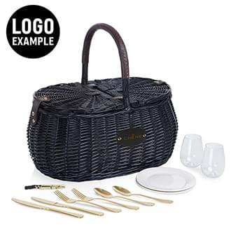 Evening Picnic Basket with Service for Two