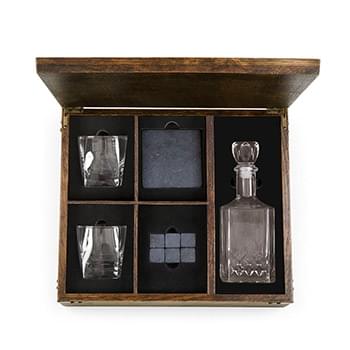 Whiskey Box with Decanter - Gift Set